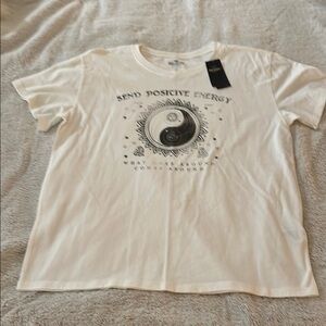 Hollister Cream Cotton Tee
